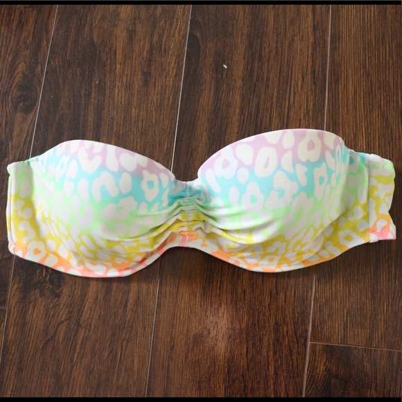 Neon leopard print bikini top - Picture 1 of 9